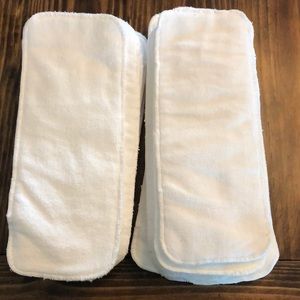 White micro fiber cloth diaper inserts